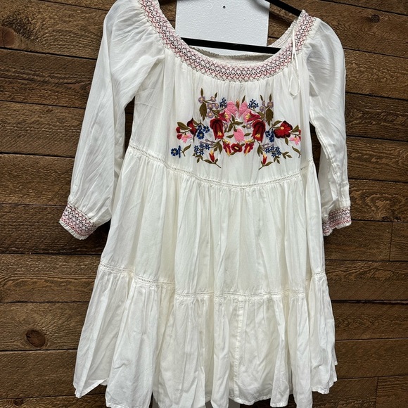 Free People Positano Off-the-Shoulder Embroidered Dress – Size XS - Picture 3 of 8